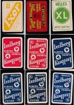 9  Speelkaarten met  Réclame  van  BIER/ Brouwerijen  BELGIE, Verzenden, Gebruikt, Speelkaart(en)