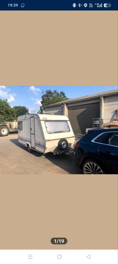 Adria Optima 400 Q, Caravans en Kamperen, Caravans, Particulier, Adria, Vast bed, Luifel, Ophalen