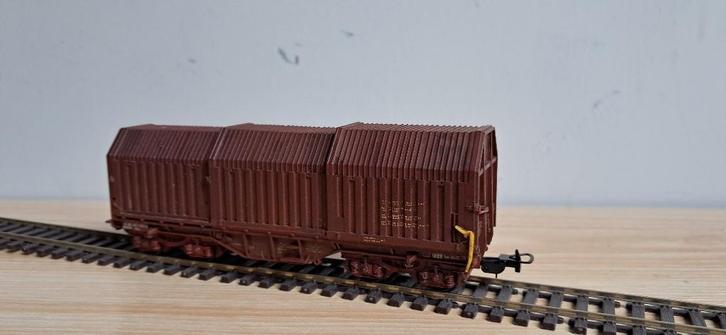 Mooie H0 Belgische goederenwagon NMBS, Hobby en Vrije tijd, Modeltreinen | H0, Gebruikt, Wagon, Gelijkstroom, Overige merken, Ophalen of Verzenden