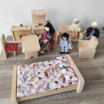 houten meubeltjes voor poppenhuis