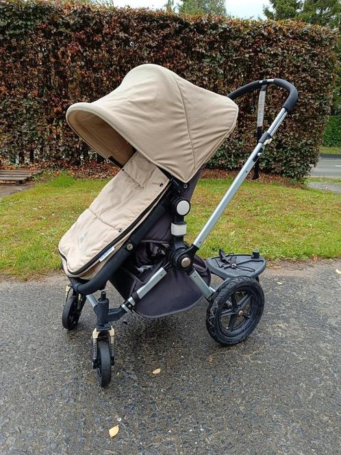 Bugaboo cameleon 3 buggy zandkleur - fushia met veel extra's, Kinderen en Baby's, Kinderwagens en Combinaties, Gebruikt, Combiwagen