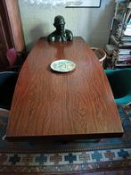 Vintage tafel/directietafel.H 75CM-L 220Cm - BR 80Cm.Ovaal., Huis en Inrichting, Ophalen of Verzenden, Zo goed als nieuw, Ovaal
