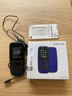 Nokia 105 4th edition met nano SIM adapter, Ophalen, Geen camera, Zwart, Fysiek toetsenbord