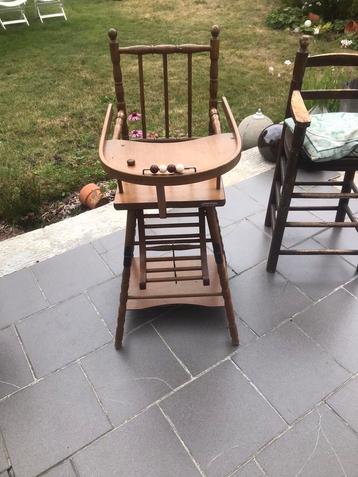 Ancienne chaise de table se plie en deux, Enlèvement, Utilisé, Bois, Chaise