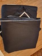 2x Donsovertrek en kussensloop zwart te koop 2m/2,40m, Ophalen, Zo goed als nieuw, Zwart