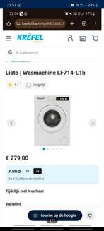 Listo wasmachine 7kg werkt perfect( LEES BESCHRIJVING), Elektronische apparatuur, Wasmachines, 6 tot 8 kg, Ophalen, Zo goed als nieuw