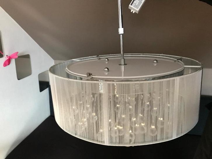 HANGLAMP Ursal metaal/zilver, Huis en Inrichting, Lampen | Hanglampen, Zo goed als nieuw, Metaal, Ophalen