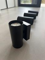 Set van 4 zwarte plafondspots – moderne cylinder spots, Enlèvement, Comme neuf