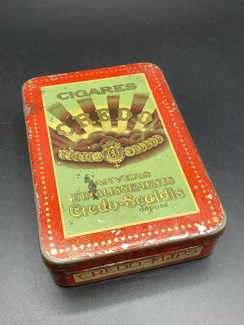 Boîte cigares Credo-Scaldis Anvers, Collections, Marques & Objets publicitaires, Utilisé