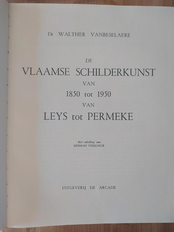 Vlaamse Schilderkunst van 1850 tot 1950 van Leys tot Permeke, Boeken, Kunst en Cultuur | Beeldend, Zo goed als nieuw, Ophalen of Verzenden