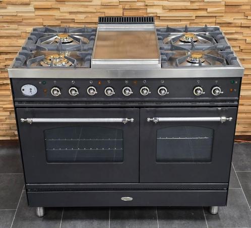 🔥Poêle Boretti de luxe 100 cm anthracite + 5 brûleurs en a, Electroménager, Cuisinières, Comme neuf, Autoportant, 5 zones de cuisson ou plus