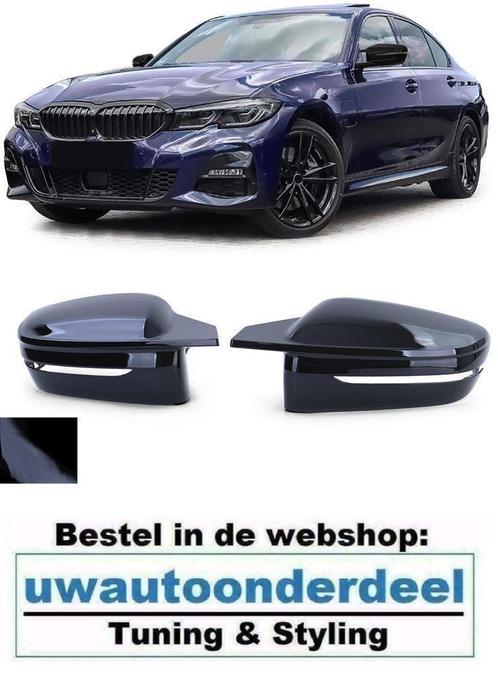 Glans Zwart Spiegel Spiegelkappen M3 Look Voor Bmw 3 Serie G, Auto diversen, Tuning en Styling, Verzenden