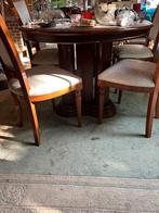 Ovale tafel met 6 stoelen, Ophalen, Gebruikt