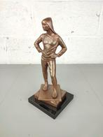 Bronzen beeld buildrager naar Constantin Meunier, Antiek en Kunst, Antiek | Brons en Koper, Ophalen of Verzenden