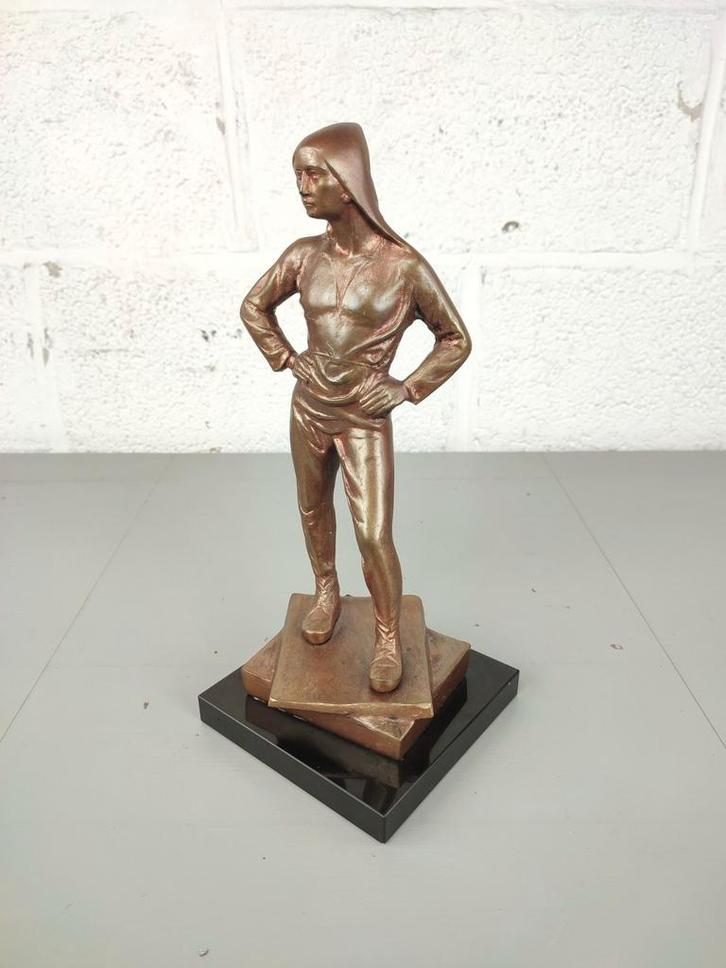 Bronzen beeld buildrager naar Constantin Meunier, Antiek en Kunst, Antiek | Brons en Koper, Ophalen of Verzenden
