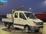 Volkswagen Crafter 140pk Euro6 Open Laadbak met Kraan Hiab Q, Auto's, Bestelwagens en Lichte vracht, Gebruikt, Euro 6, 4 cilinders