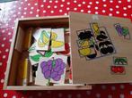 Houten spel, thema fruit, zoek dezelfde helft, Ophalen, Gebruikt