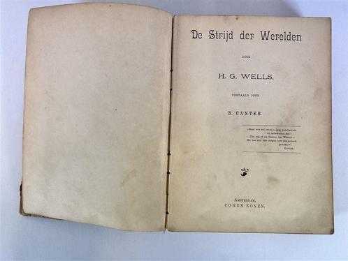 A1864. Uniek! De Strijd Der Werelden - H. G. Wells, Nederlan, Livres, Science-fiction, Utilisé, Enlèvement ou Envoi