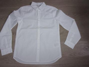 Mooi wit jongenshemd. Maat 152. (NIEUWSTAAT) beschikbaar voor biedingen