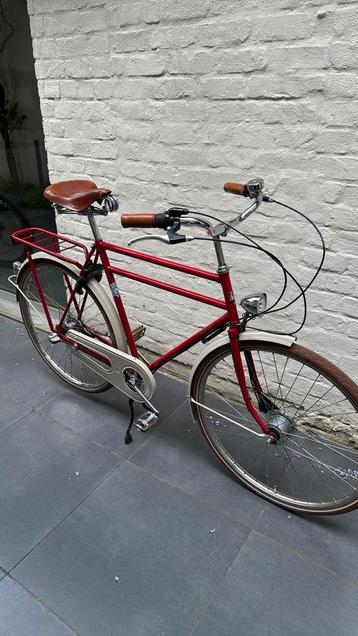 Rode Achielle retro herenfiets, Fietsen en Brommers, 57 tot 61 cm, Ophalen, Versnellingen