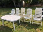 Witte pvc tuinmeubels GRATIS, Tuin en Terras, Tuinmeubel-accessoires, Ophalen, Gebruikt