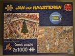 Puzzel Jan van Haasteren  2 x 1000 stukjes, Hobby en Vrije tijd, Ophalen, Zo goed als nieuw, Legpuzzel