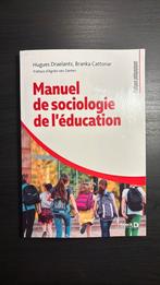 Manuel de sociologie d’éducation, édition deBoeck, Boeken, Ophalen of Verzenden, Zo goed als nieuw, Overige niveaus, De boeck