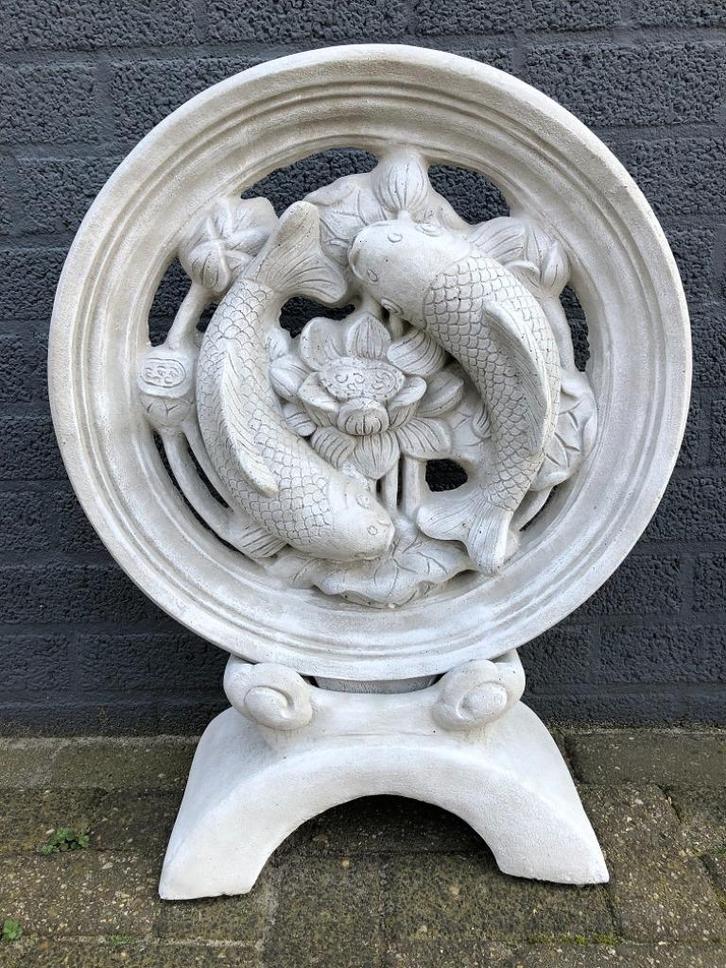 Groot Koi karper vijver ornament, vol steen., Tuin en Terras, Vijvers, Ophalen of Verzenden