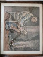 Vincent Van Gogh, lezende man, Antiek en Kunst, Ophalen of Verzenden