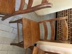 Stevige houten stoelen, Ophalen, Gebruikt, Bruin, Vijf, Zes of meer stoelen
