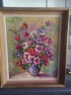 Ancien tableau 'bouquet fleurs, Antiquités & Art, Art | Peinture | Classique, Enlèvement