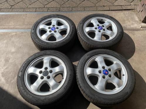 ORIGINELE SAAB 9-3 CABRIO VELGEN + ZGAN BANDEN 205 50 R16, Auto diversen, Tuning en Styling, Ophalen of Verzenden