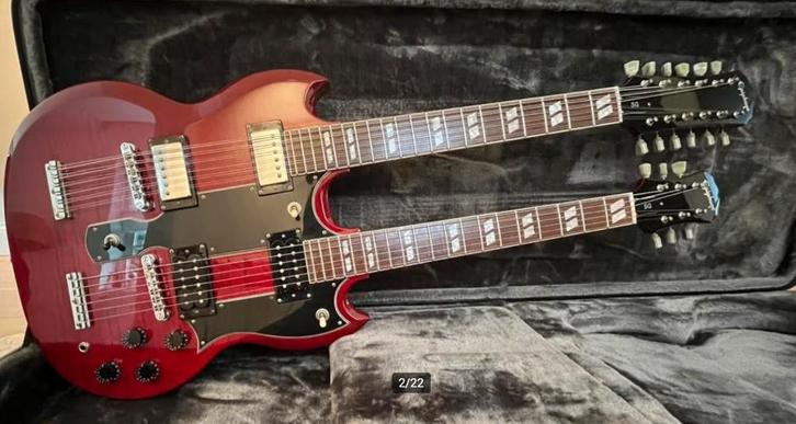 Epiphone EDS 1275, Muziek en Instrumenten, Snaarinstrumenten | Gitaren | Elektrisch, Zo goed als nieuw, Solid body, Epiphone, Ophalen