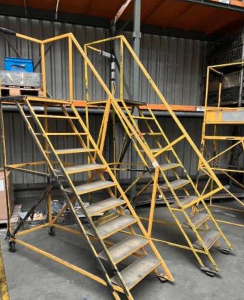 Rolsteiger rol trap op wielen, Doe-het-zelf en Bouw, Steigers, Gebruikt, Rolsteiger of Kamersteiger, Minder dan 2 meter, Ophalen of Verzenden
