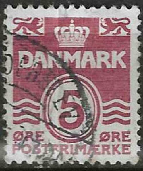 Denemarken 1938/1943 - Yvert 254 - Waarde onder kroon (ST), Postzegels en Munten, Postzegels | Europa | Scandinavië, Gestempeld