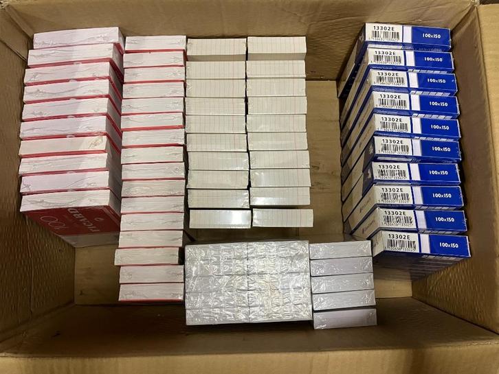 Fichebak steekkaarten fiches, Diversen, Papierwaren, Nieuw, Ophalen