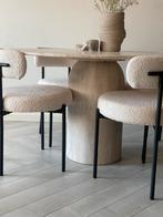 Travertin Eettafel NIEUWE- ACTIE!!, Huis en Inrichting, Overige materialen, Rond, Nieuw, Ophalen of Verzenden
