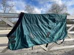Staldeken 200g met bontkraag EQUITHÈME 135/183. Bruin/groen., Ophalen of Verzenden, Zo goed als nieuw, Deken
