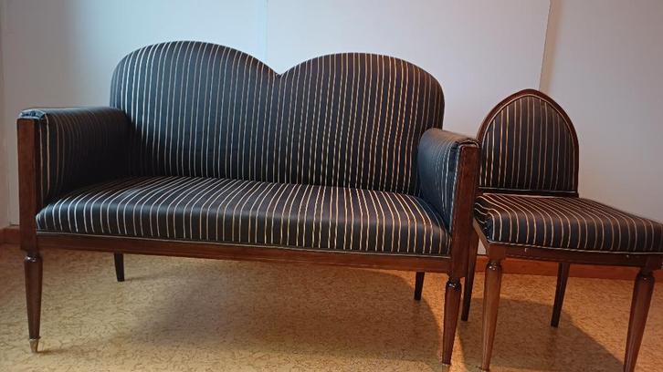 Canapé et chaise anciens, Antiquités & Art, Antiquités | Meubles | Chaises & Canapés, Enlèvement