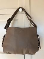Taupe kleurige lederen handtas merk Luigi petrucci - nieuw, Ophalen of Verzenden, Handtas