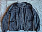 grijze blazer met leeraccenten van Only, Maat 38/40 (M), Only, Verzenden, Zo goed als nieuw
