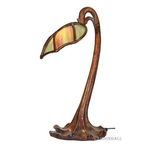 Lampe Tiffany 42cmH Alocasia Leaf, Antiquités & Art, Antiquités | Éclairage, Enlèvement ou Envoi