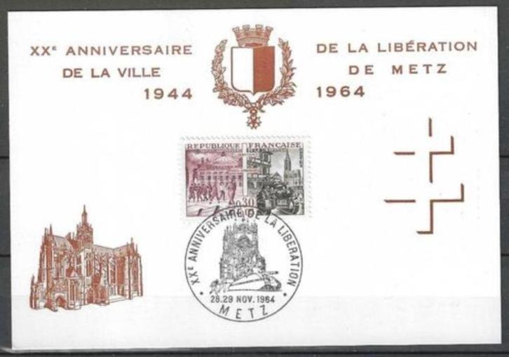 Frankrijk 1964 - Yvert 1410 - Bevrijding van Metz (ST), Postzegels en Munten, Postzegels | Europa | Frankrijk, Verzenden