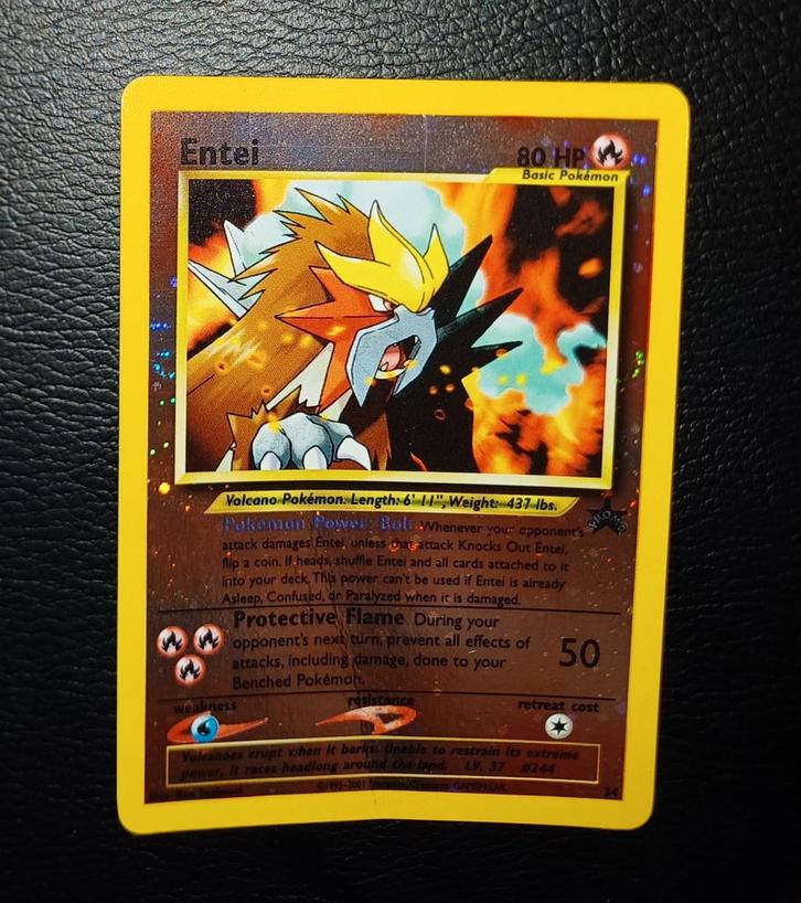 Wotc Era: Entei WP34 Black Star Promo, Hobby en Vrije tijd, Verzamelkaartspellen | Pokémon, Ophalen of Verzenden
