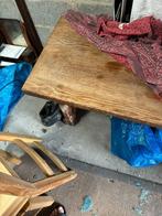Eiken salontafel, Huis en Inrichting, Tafels | Salontafels, Ophalen, Gebruikt, Eikenhout