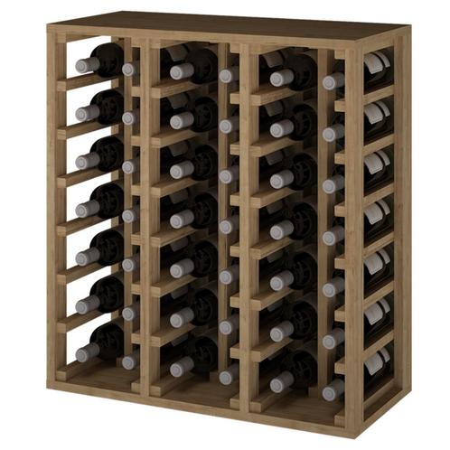 Dennenhouten wijnflessenrek voor 42 flessen, Huis en Inrichting, Woonaccessoires | Wijnrekken, Nieuw, 50 tot 75 cm, Hout, 25 flessen of meer