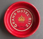 Grand Hotel Ritz, onderzetter emaille, 40 - 50, Verzamelen, Ophalen of Verzenden, Gebruikt, Reclamebord