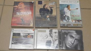 Pakket cd´s en dvd's Marco Borsato (ook apart te koop) beschikbaar voor biedingen