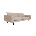 Zetel Sia Home ISAK 3-zit sofa Beige, Huis en Inrichting, Ophalen, 150 tot 200 cm, Driepersoons, 75 tot 100 cm