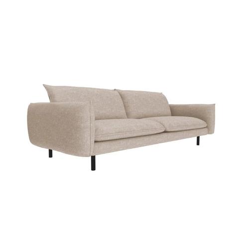Zetel Sia Home ISAK 3-zit sofa Beige, Huis en Inrichting, Zetels | Zetels, Zo goed als nieuw, Rechte bank, Driepersoons, 150 tot 200 cm